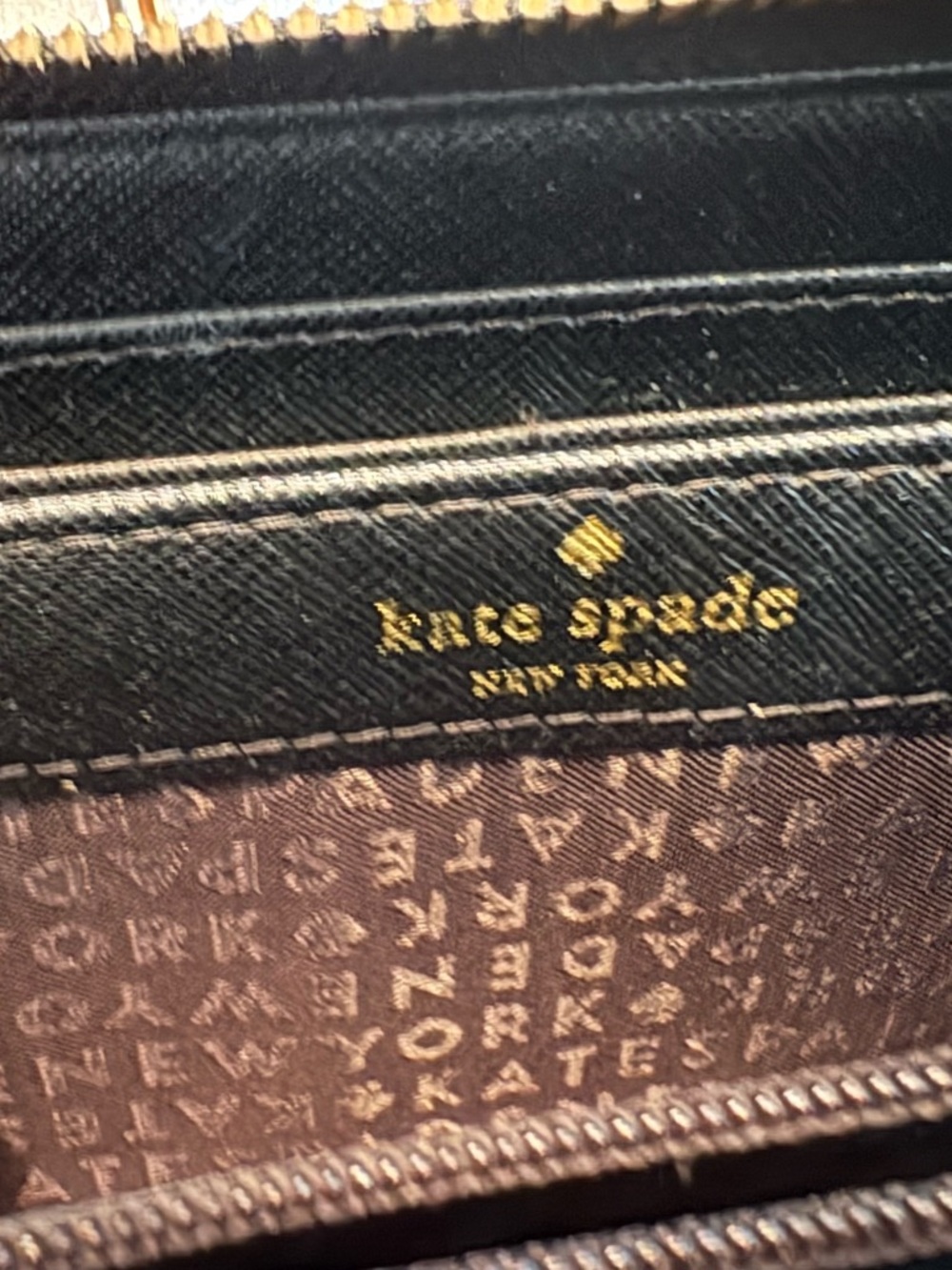 Set of 2 Kate Spade Wallet/Clutch Purses, Grey & Black - Picture 7 of 11